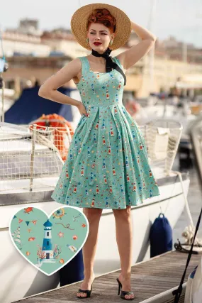 Amanda Nautical Fit and Flare Dress