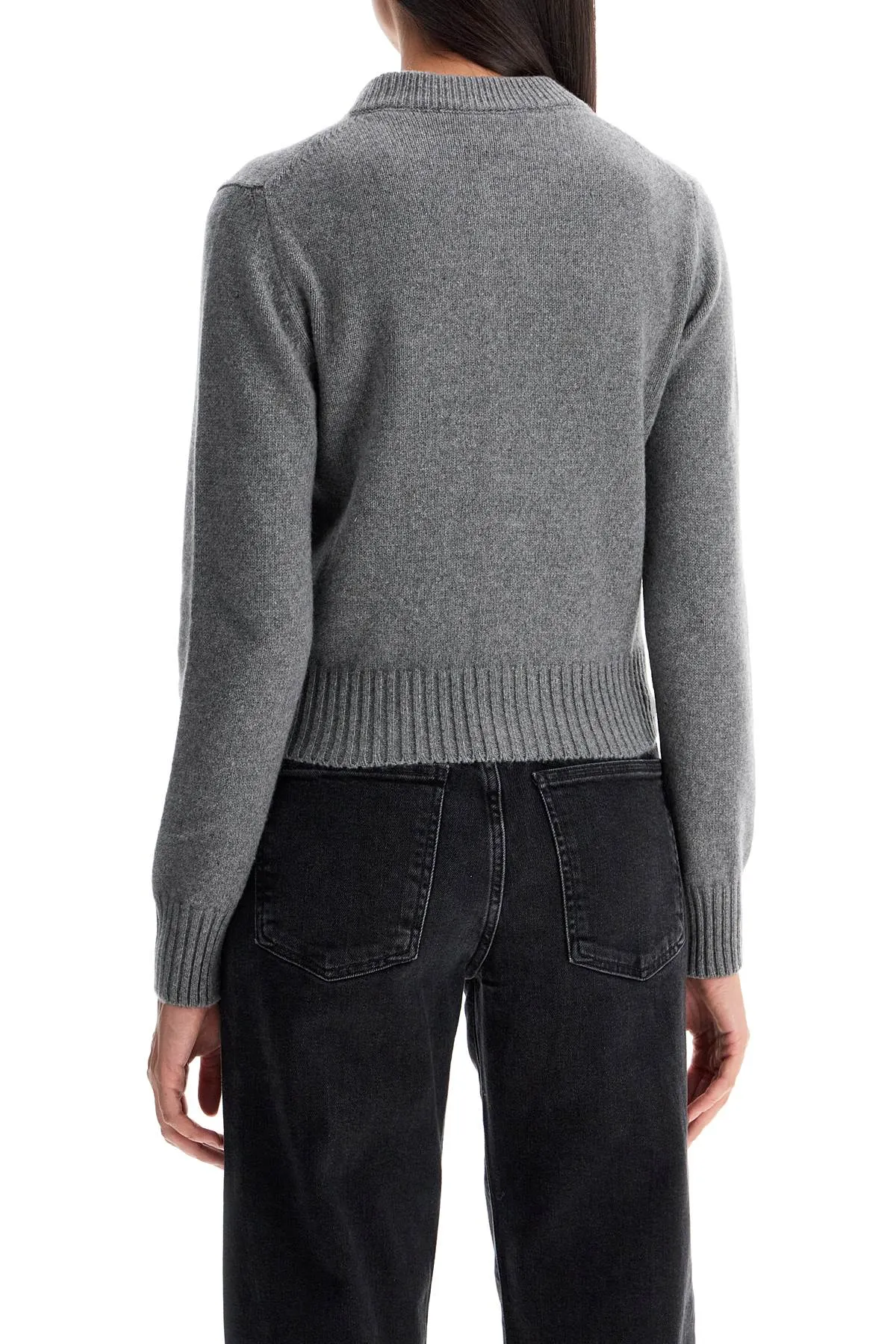 Ami Alexandre Matiussi Cashmere Crewneck Cardigan