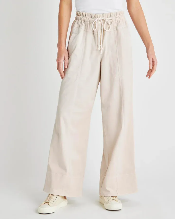 Annika Wide Leg Pant - Moonstone