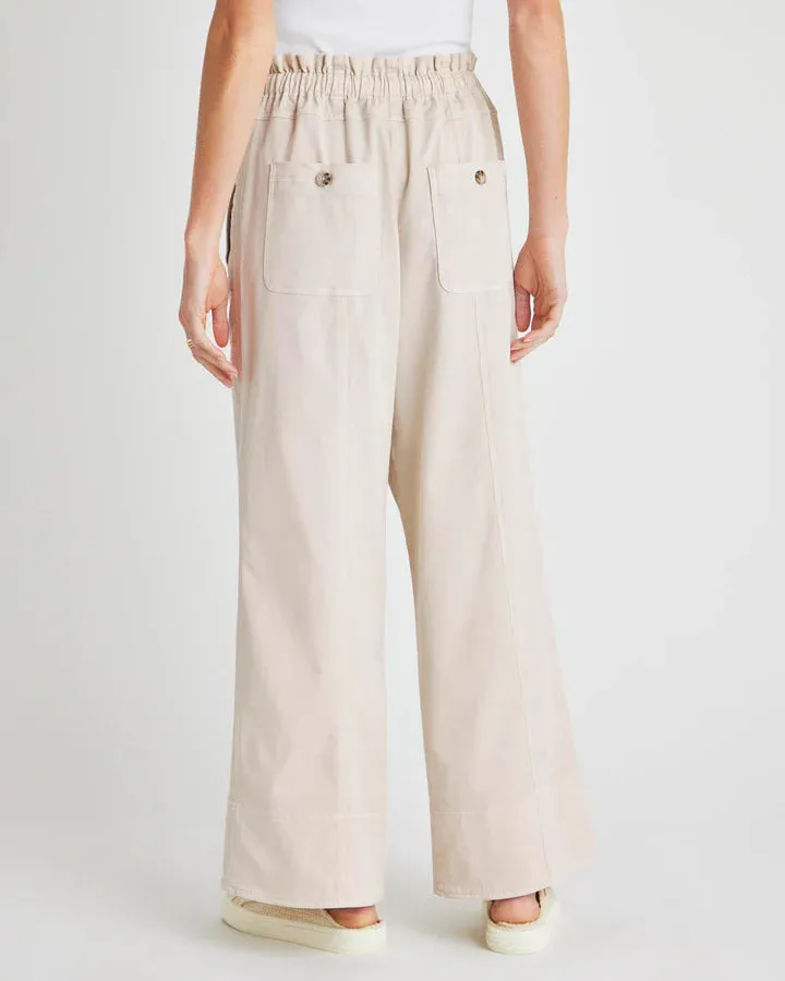 Annika Wide Leg Pant - Moonstone