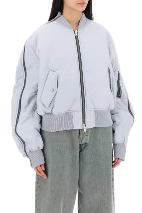 bomber jacket with zipper