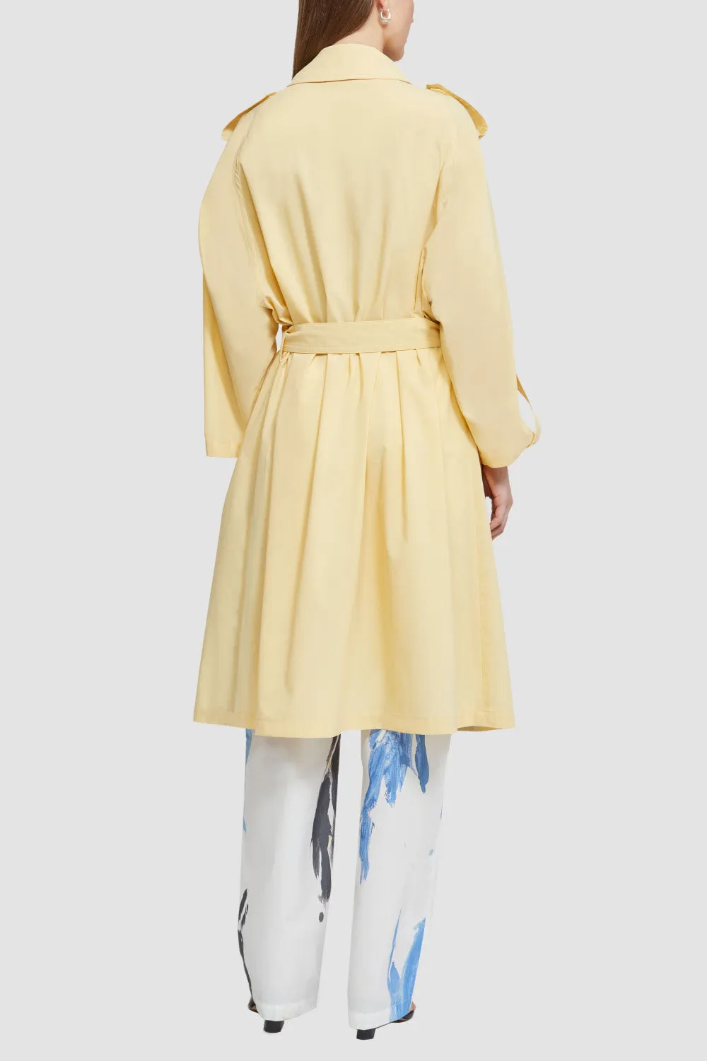 Cotton Recycled Poly Trench Coat