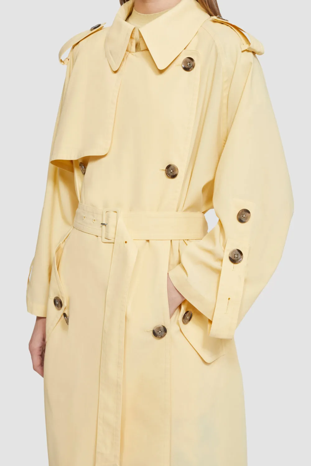 Cotton Recycled Poly Trench Coat