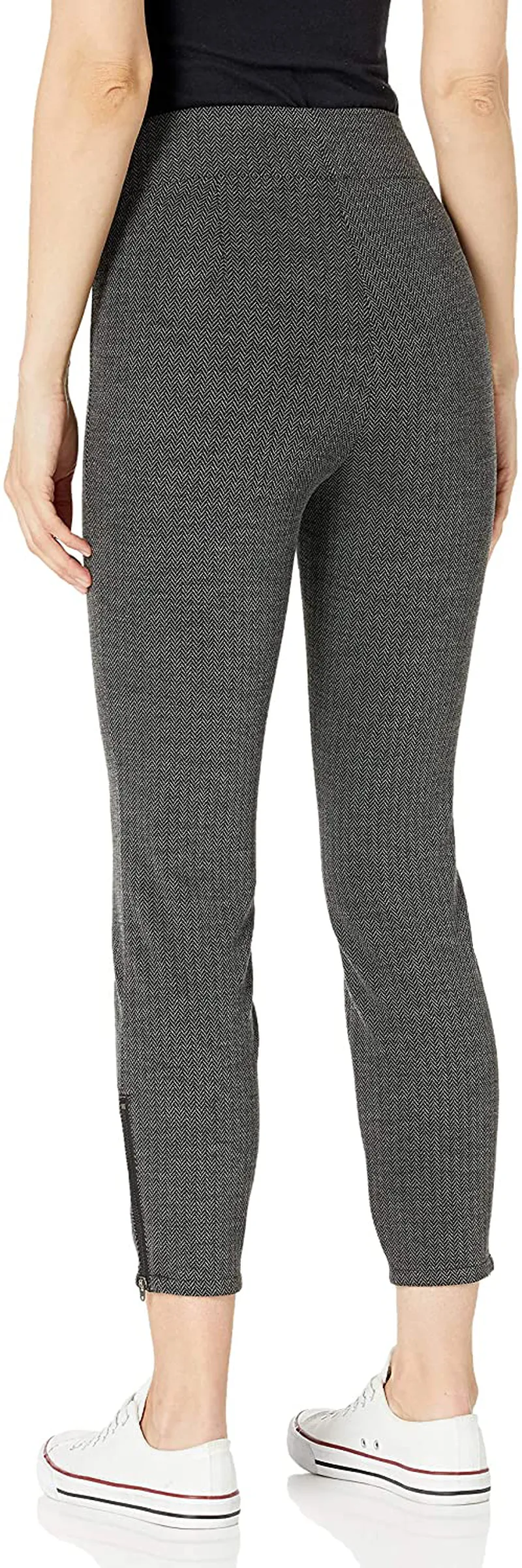 Daily Ritual Women's Ponte Knit Skinny-Fit Legging with Ankle Side Zips