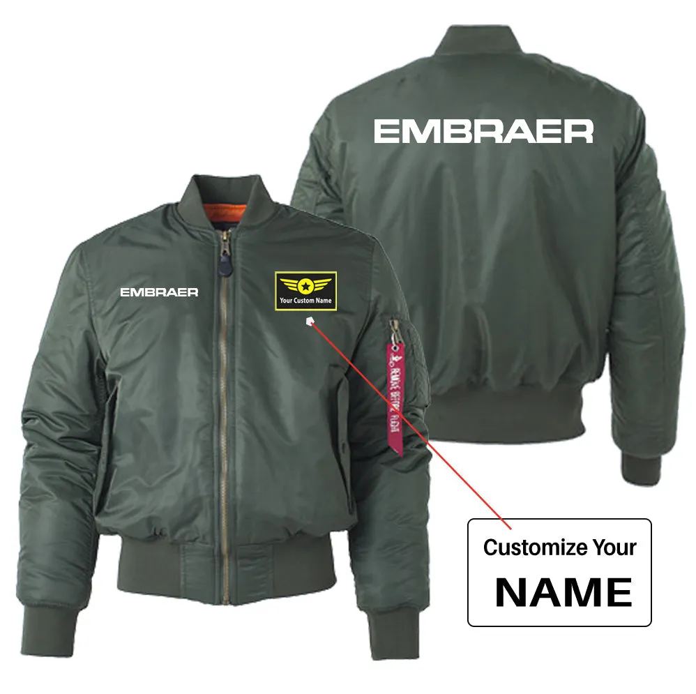 Embraer & Text Designed "Women" Bomber Jackets