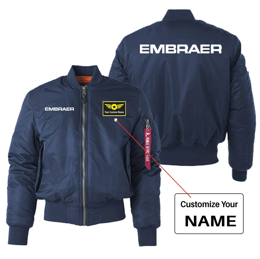 Embraer & Text Designed "Women" Bomber Jackets