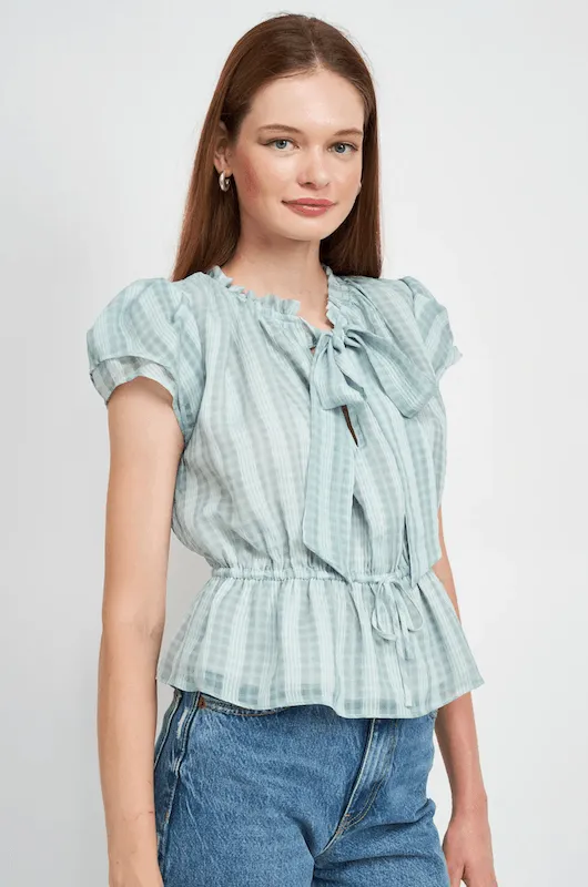 En Saison Charlee Blouse Teal