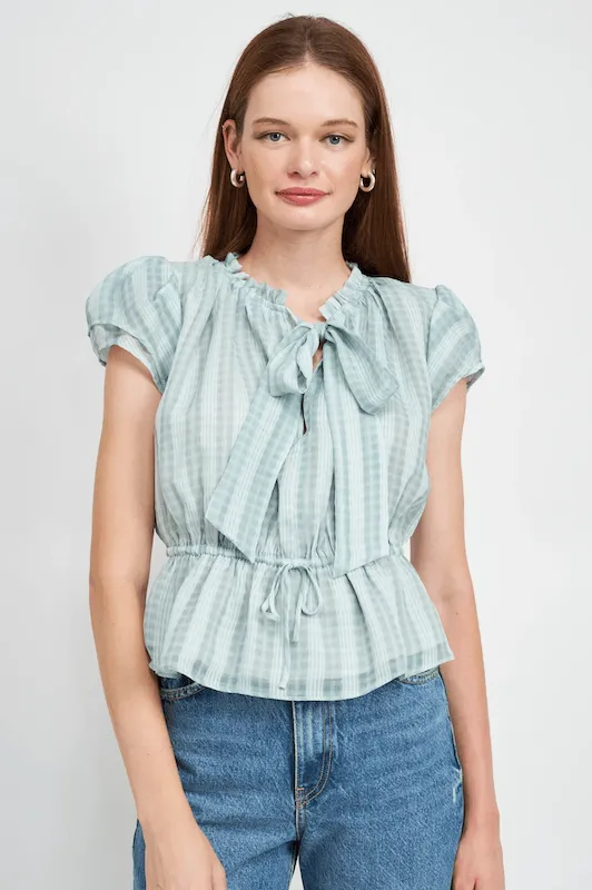 En Saison Charlee Blouse Teal