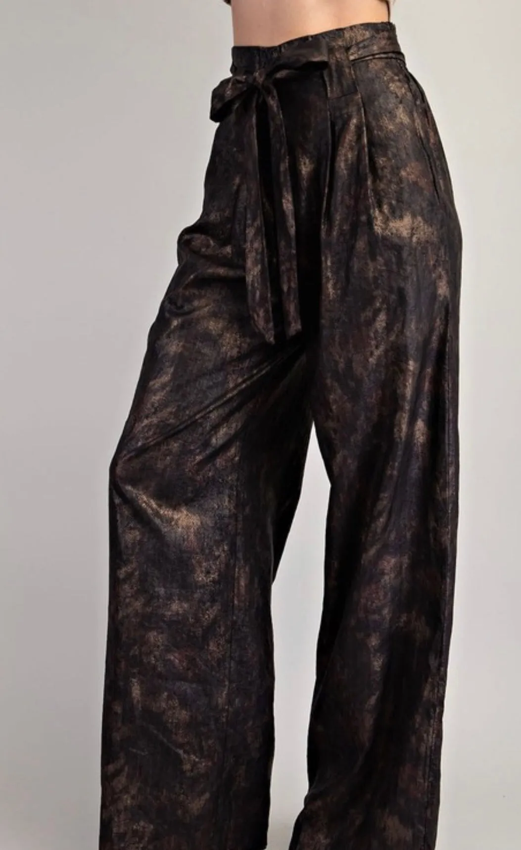 Goldie wide leg paperbag pants