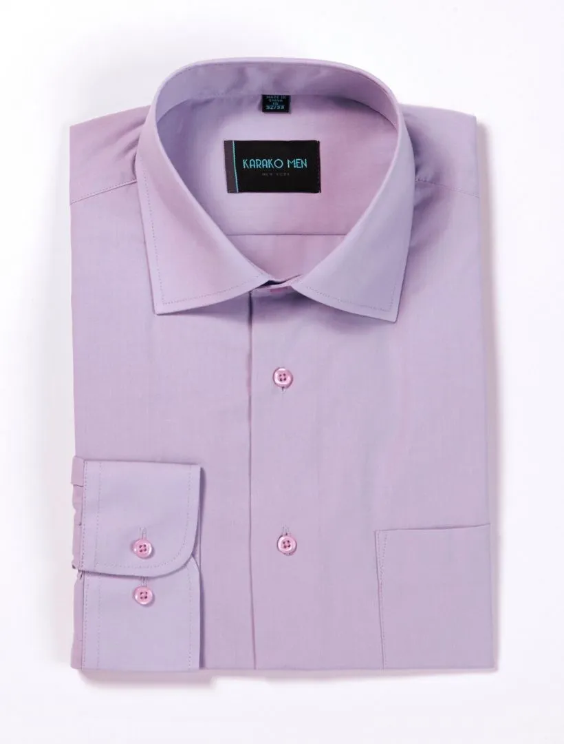 Karako Men Lavender Dress Shirt