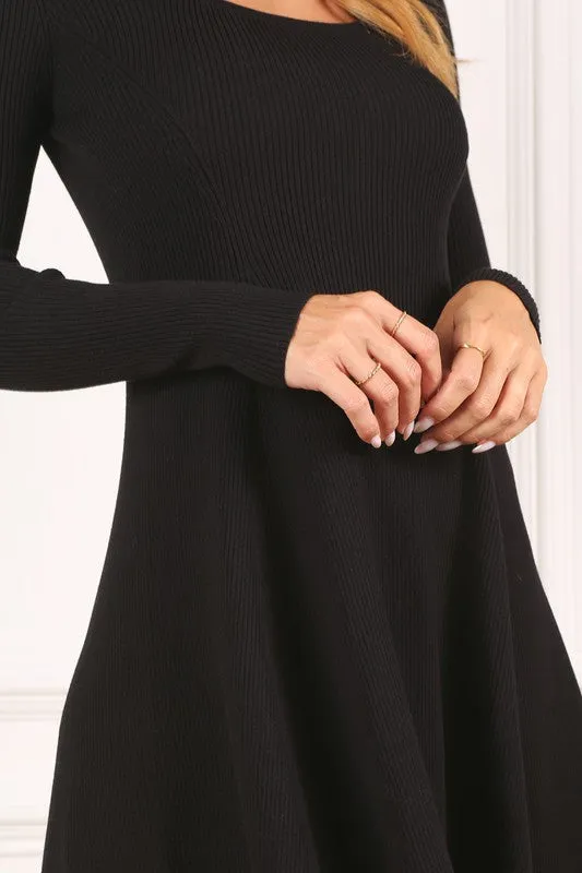 Knitted fit and flare dress *Online Only*