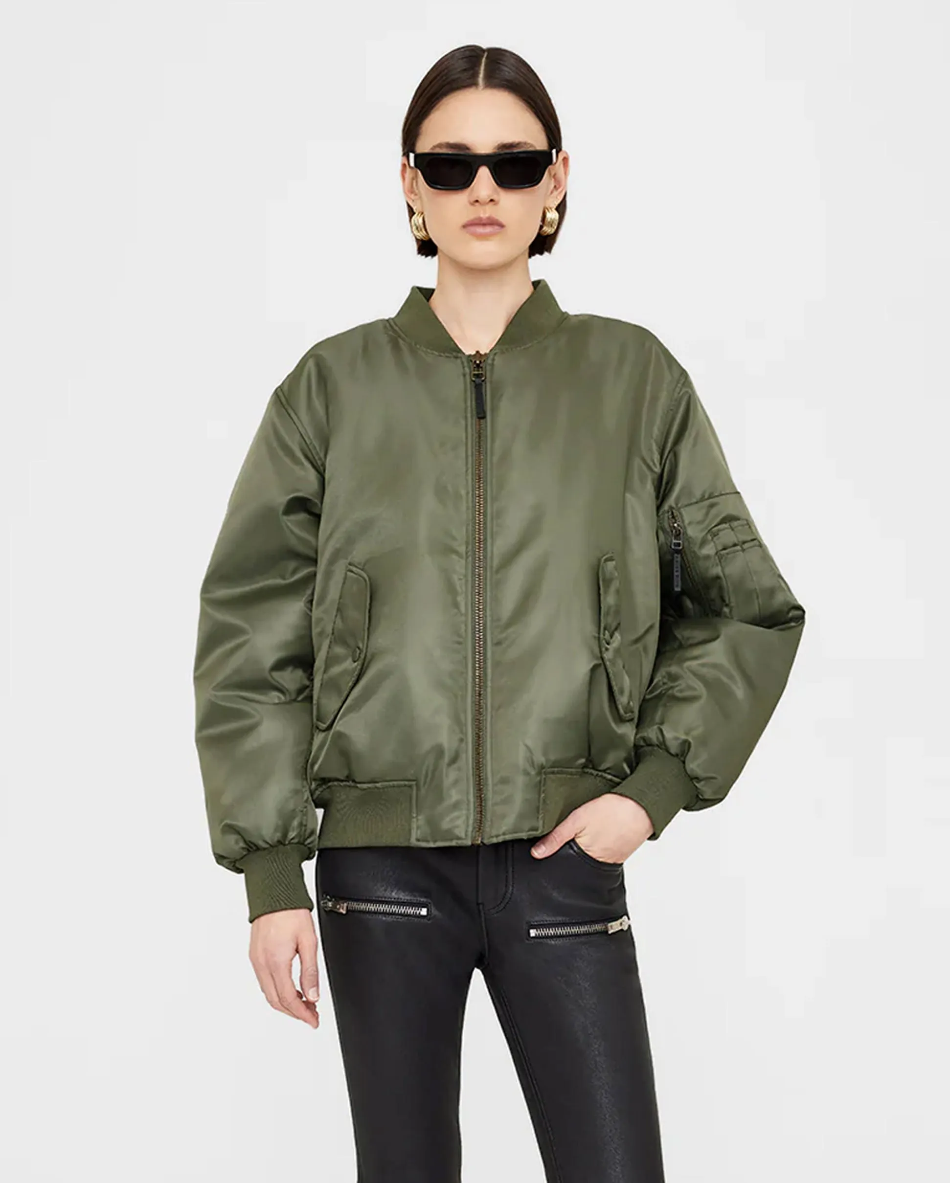 LEON BOMBER / ARMY GREEN