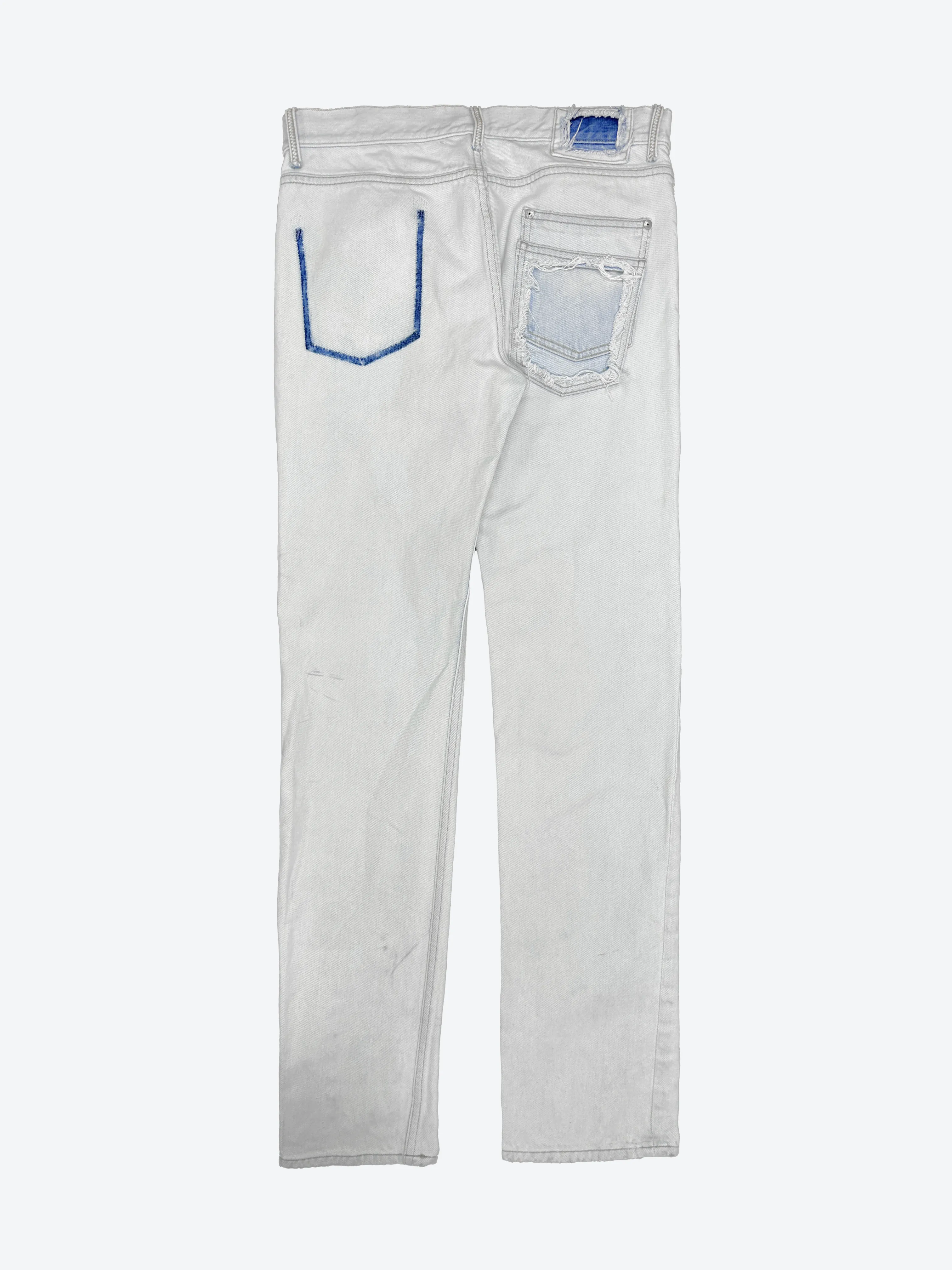 Light-washed Distressed Denim