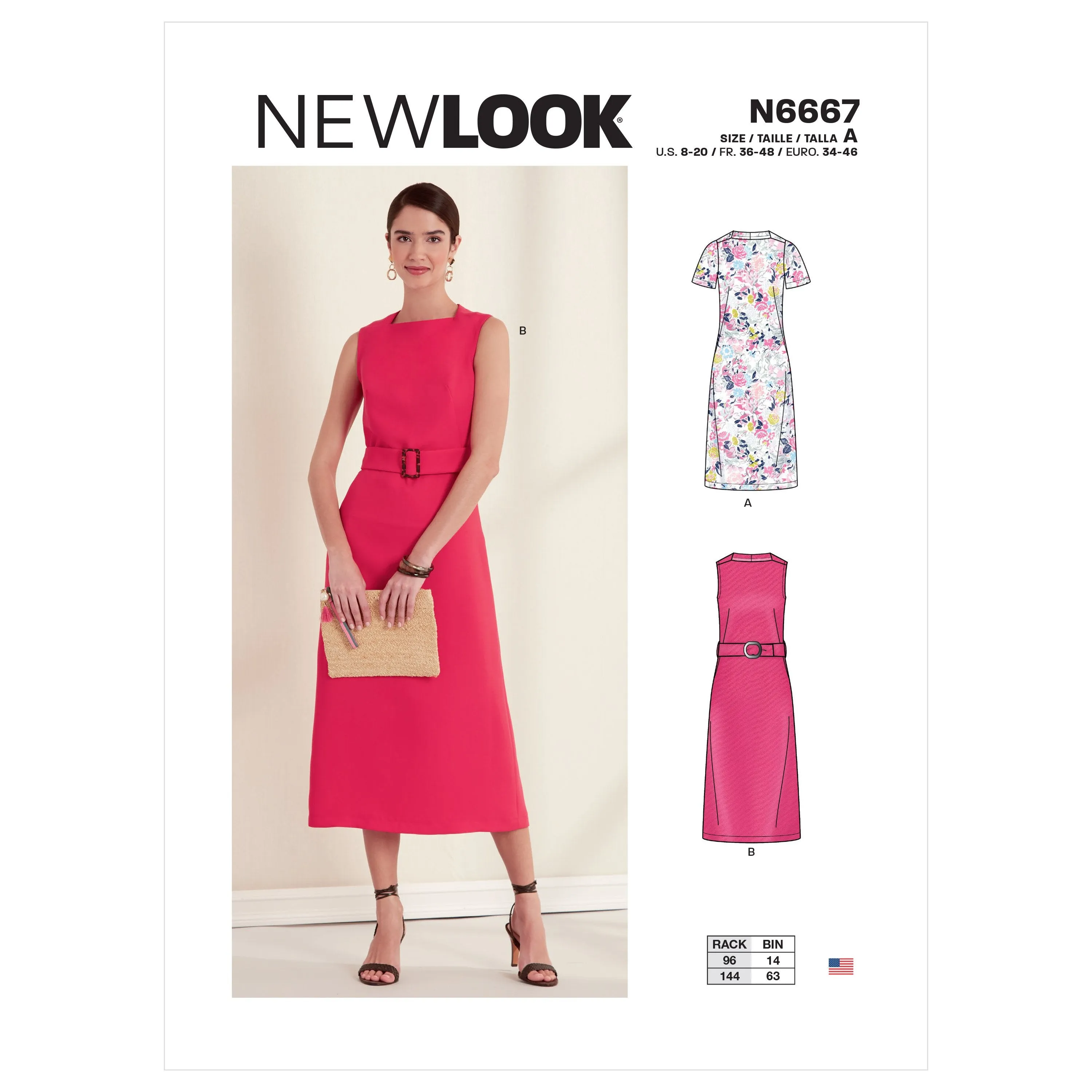 New Look Sewing Pattern 6667 Misses' Dress