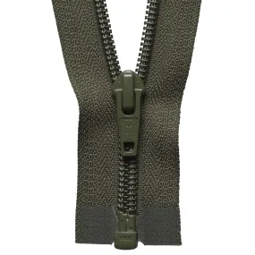 Nylon Open End Zip - 66cm - Khaki