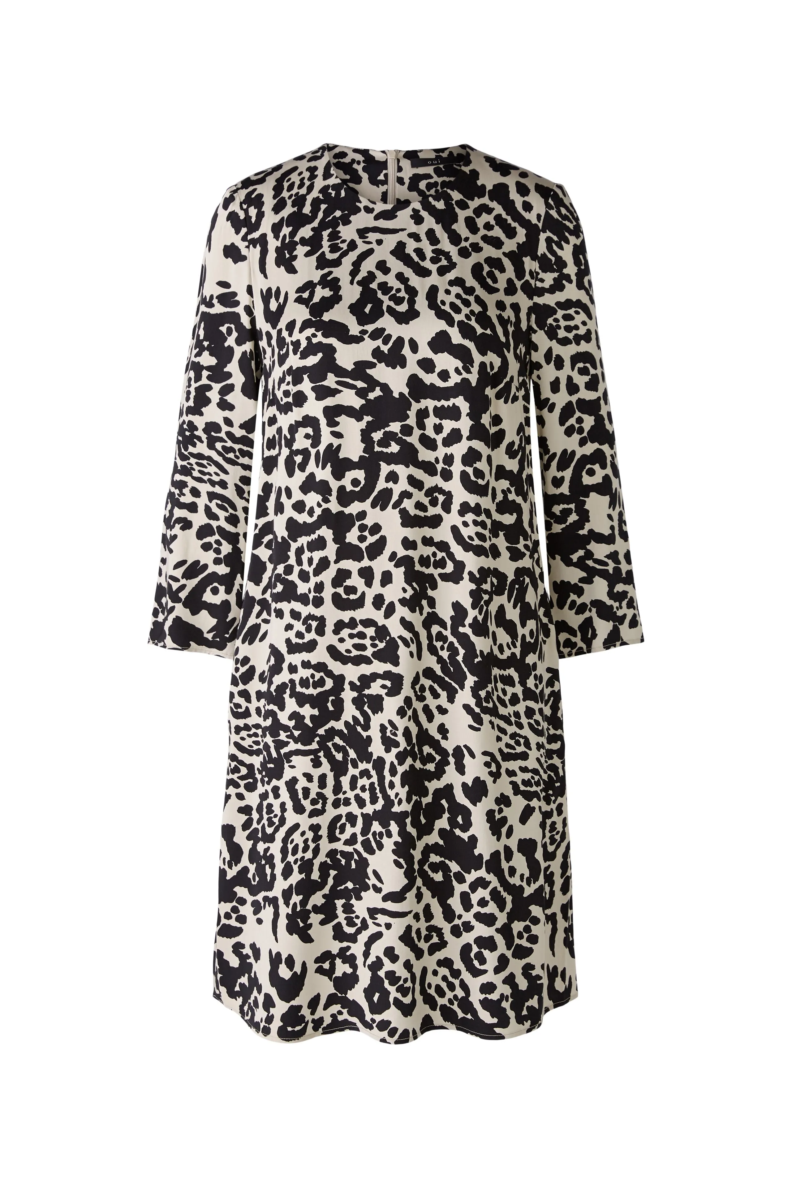 Oui Animal Print Knee Length Shift Dress