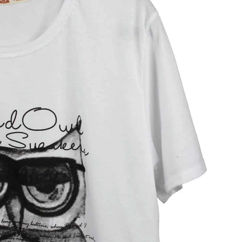 Owl Printing Tees Shirts