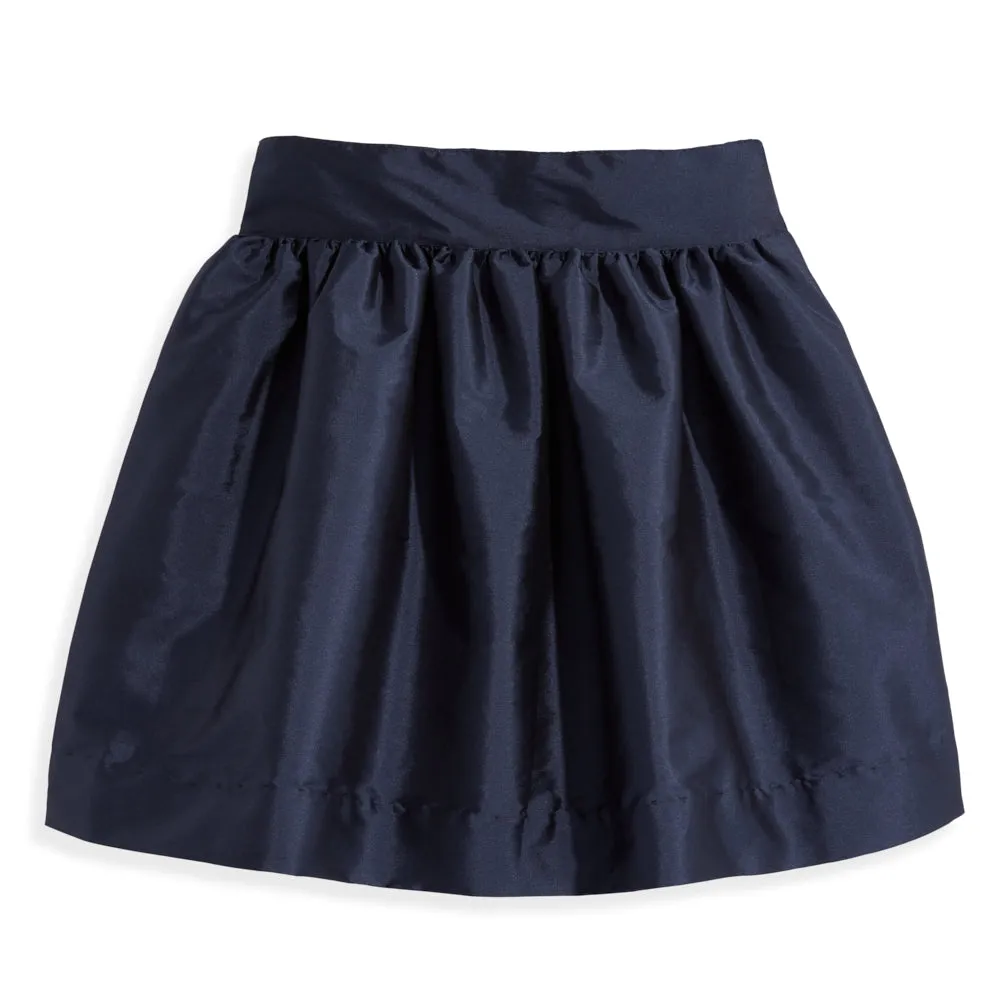 Party Skirt -- Navy Taffeta