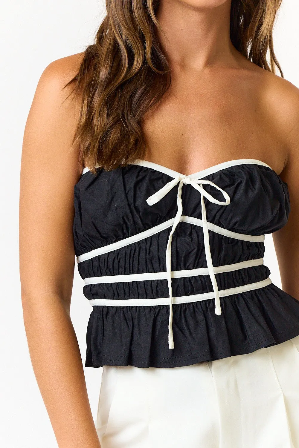 Peplum Tube Top