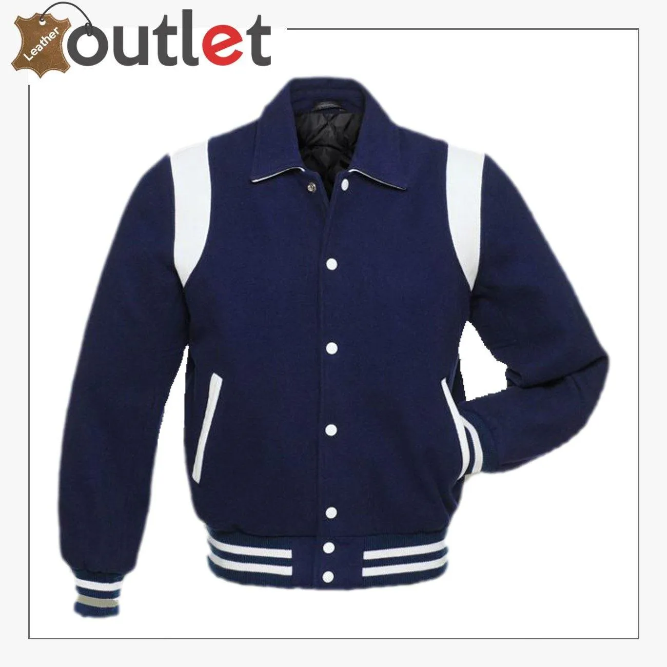 Side Stripe Varsity Jacket