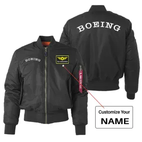 Special BOEING Text Designed "Women" Bomber Jackets