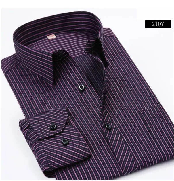 Striped Men Dress Shirt Formal