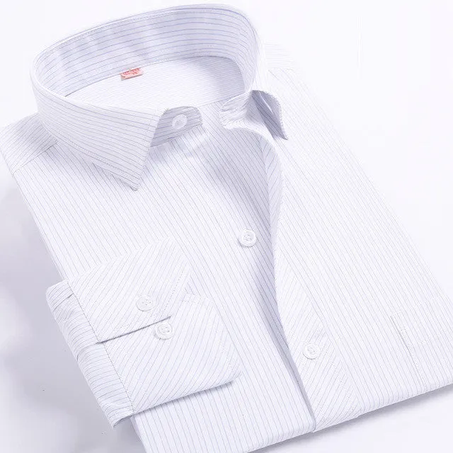 Striped Men Dress Shirt Formal