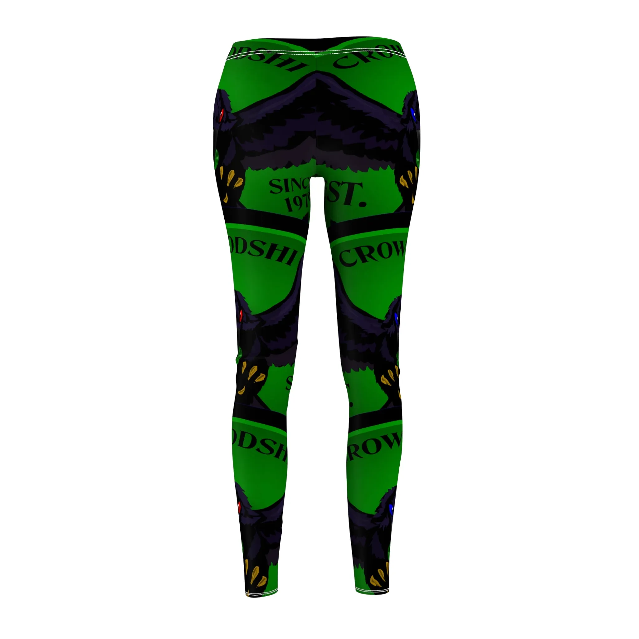 Women's Crowgodshi First Generation #2 Limited Edition Leggings, GREEN LOGO