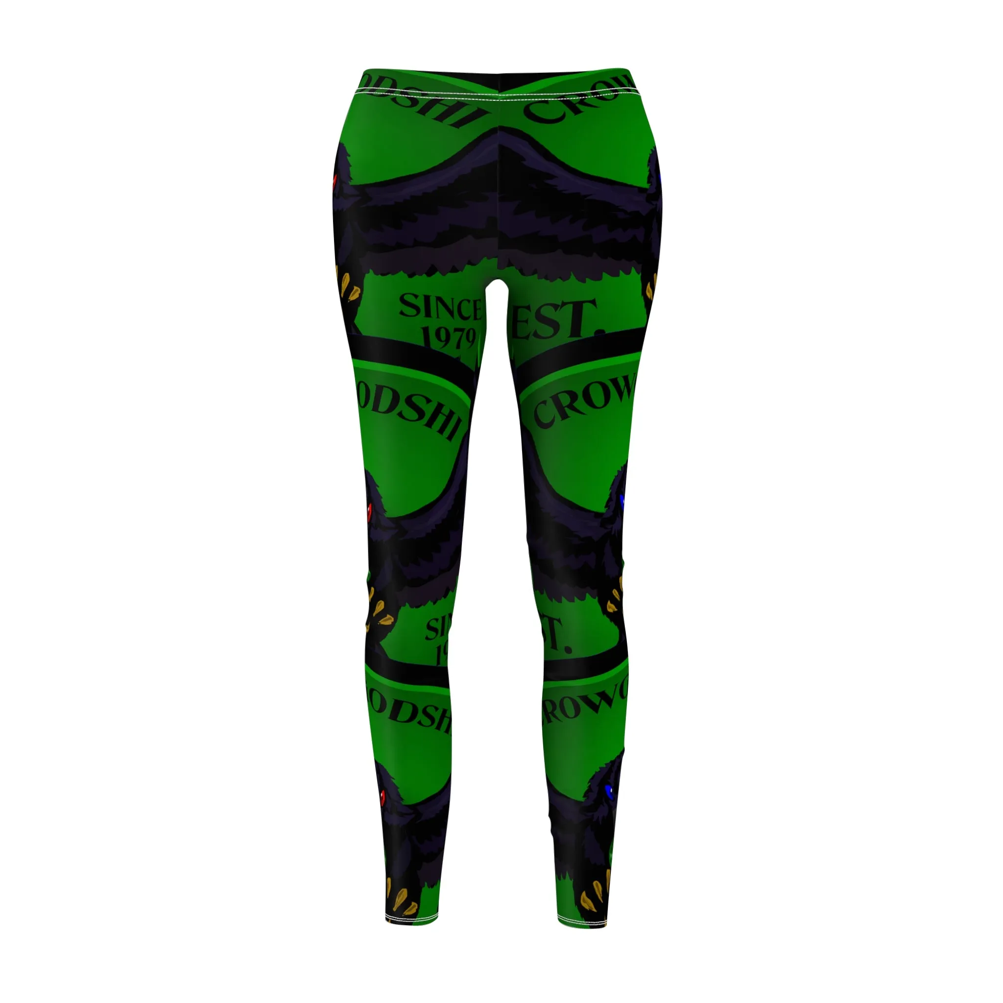 Women's Crowgodshi First Generation #2 Limited Edition Leggings, GREEN LOGO