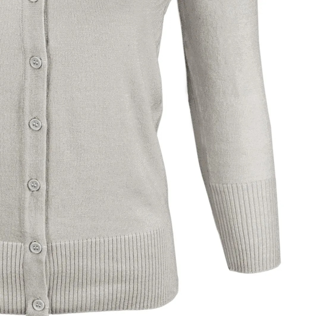 YEMAK Women's 3/4 Sleeve V-Neck Button Down Cardigan Sweater CO078 (S-L) Color Option (2 of 2)